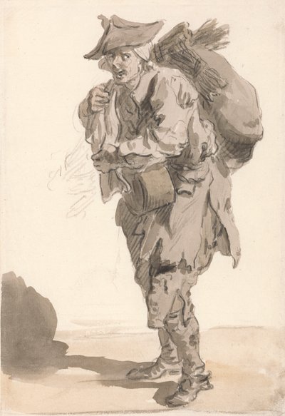 Gritos de Londres - Carbón pequeño o cepillos de Paul Sandby
